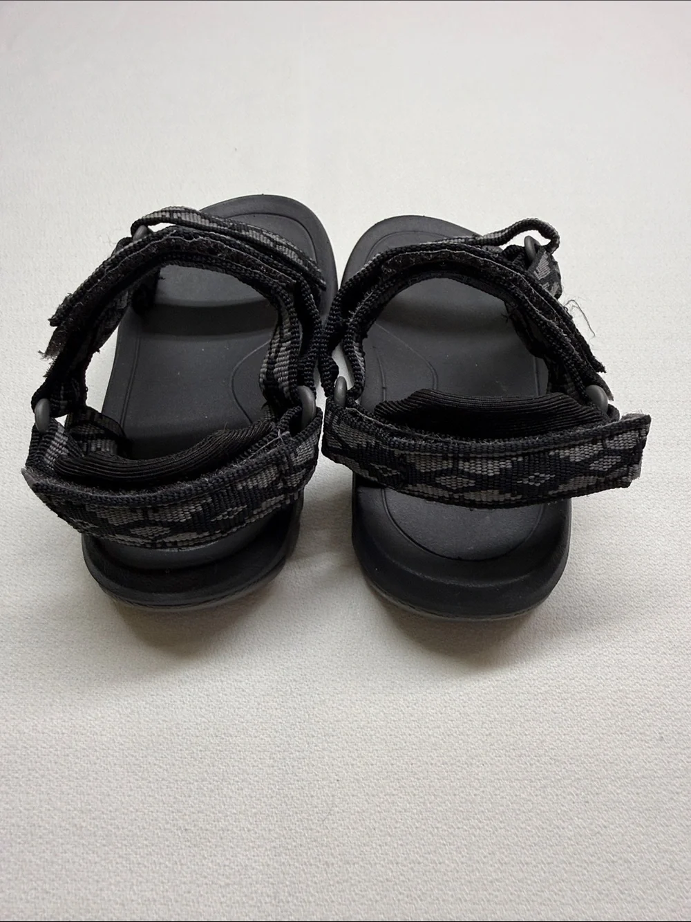 Teva Black and Gray Patterned Kids' Sport Sandals